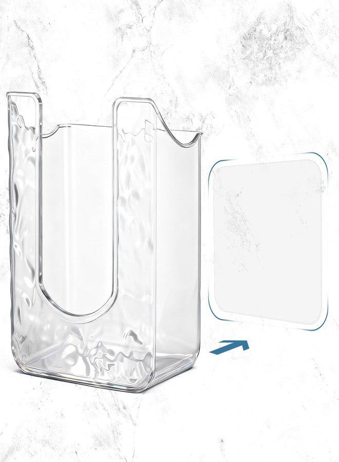 Bruislard Wipes Dispenser, Flushable Wipes Holder for Bathroom, Kitchen Wipe Storage, Non-Slip Wall-Mounted Tissue Box, Wipe Dispenser for Kitchen Bathroom (Transparent) - Image 4