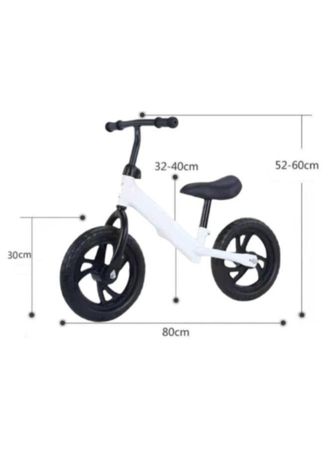 12inch Children‘s Balance-Bikes Kids Balance Bike No Pedal Bicycle Beginner Toddler Bike Steel Frame and Air-Free Tires for 2-5years Old - Image 2