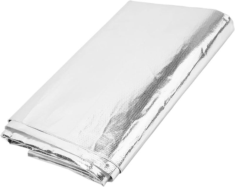 Silver High Temperature Reflective Tape Self Adhesive Up To 450C For Wires Fuel Lines - Image 1