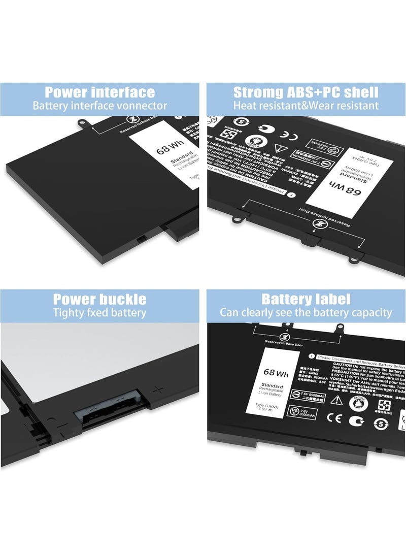 New replacement  GJKNX Battery Compatible with Dell Latitude 5480 5580 5280 5288 5488 5491 5495 E5480 E5580 E5490 E5590 Precision 15 3520 3530 Series GD1JP DY9NT 5YHR4 451 BBZG - Image 2
