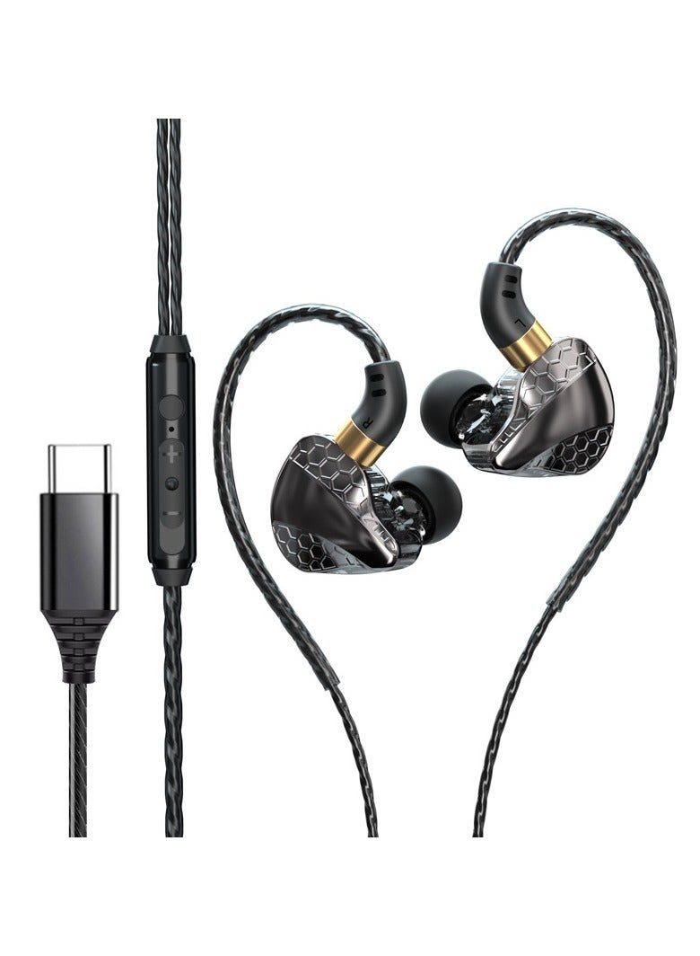 Type C Wired Headphones, Deep Bass USB C Earbuds, High Resolution Noise Canceling in Ear ,Sport Stereo Sound Noise Reduction for Running Gym Workouts ,Headphone for Huawei Samsung Honor Xiaomi iPhone 15 iPhone 16 iPhone 17 Series - Image 1