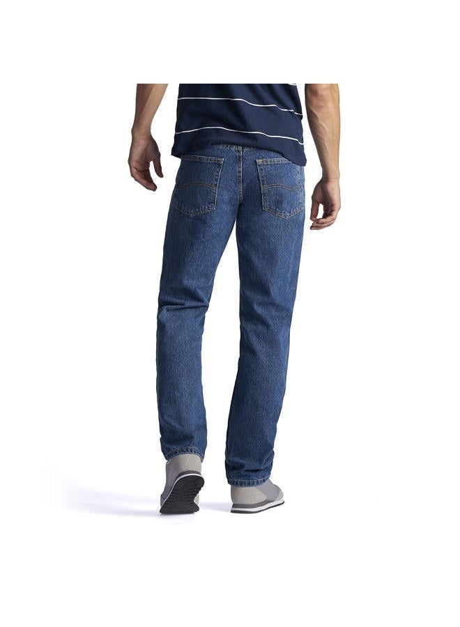 LEE Men's Regular Fit Straight Leg Jean, Medium Stone, 32W / 32L - Image 2