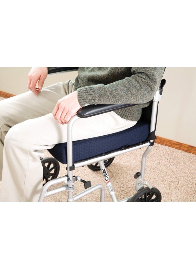 careX Memory Foam Seat Cushion - Office Chair Cushion And Wheelchair Cushion - Comfortable Chair Pad, 18" X 16" X 3"  - Image 4