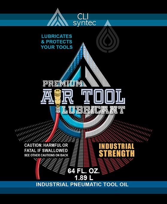 CLIsyntec Premium Air Tool Lubricant - 64 FL. OZ. Industrial Pneumatic Tool Oil - Image 3