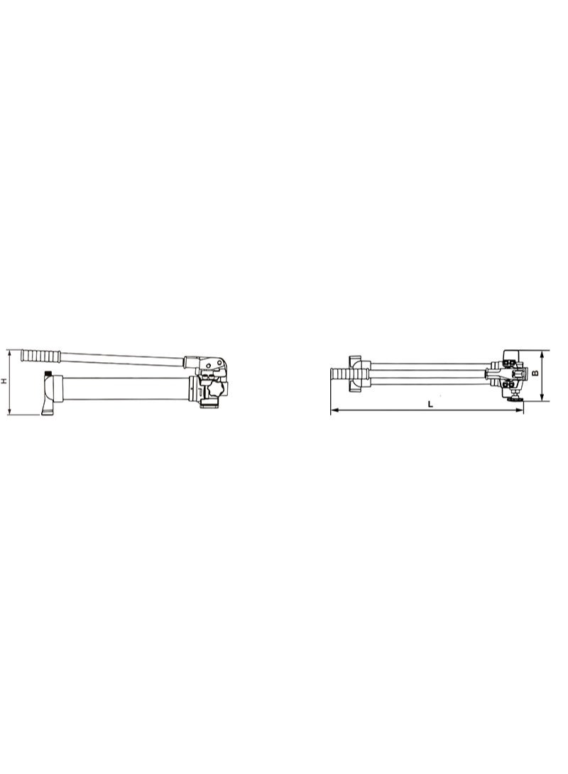 Hydrol Hydraulic Hand Pump, High Pressure CP-700-2, 1200CC, 700 BAR - Image 2