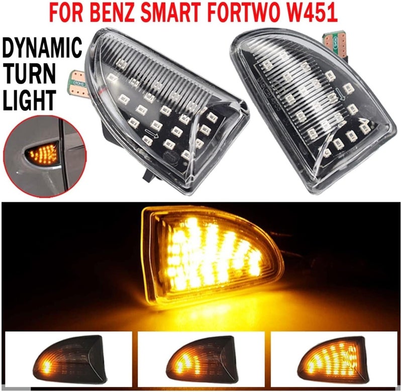 QASULER Smoked Lens Amber Dynamic Side Marker Lights - Image 4