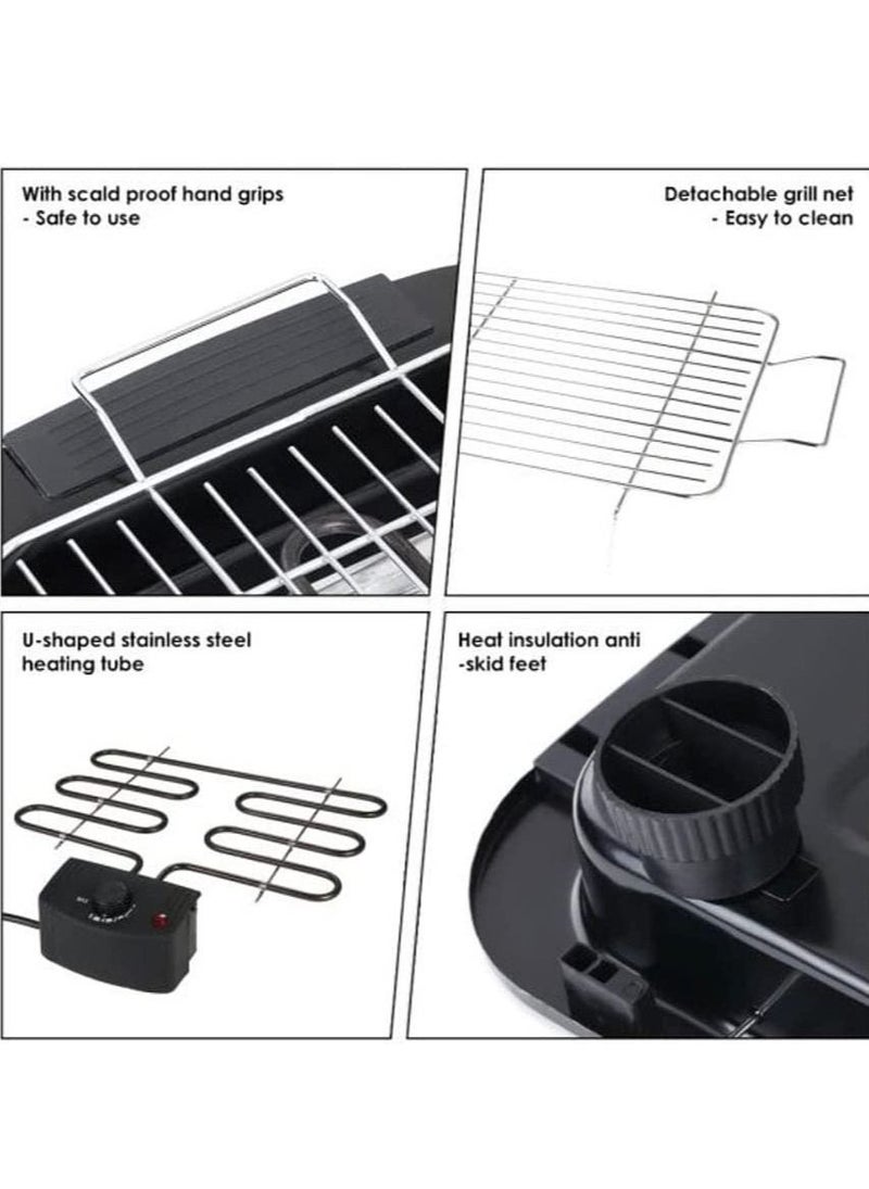 Electric Barbecue Grill 2000W 2000 W H18181 Black/Silver - Image 3