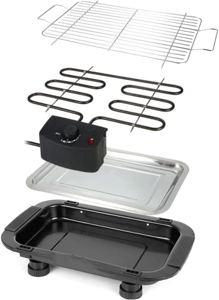 Electric Barbecue Grill 2000W 2000 W H18181 Black/Silver - Image 2