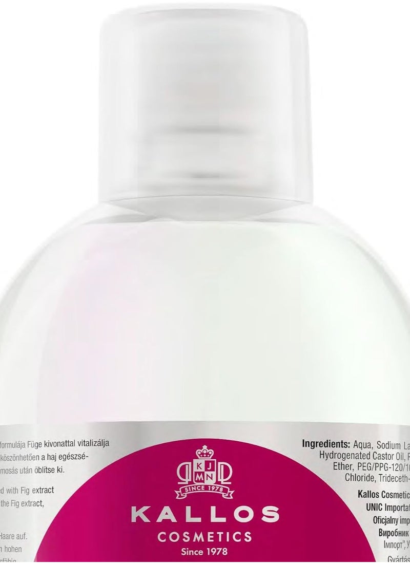 Kallos Kallos KJMN Fig Hair Strengthening Shampoo with Fig Extract 1000ml  - Image 3