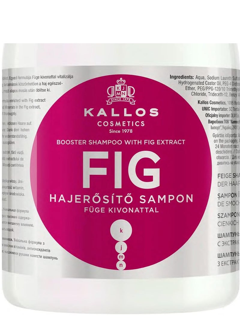 Kallos Kallos KJMN Fig Hair Strengthening Shampoo with Fig Extract 1000ml  - Image 2