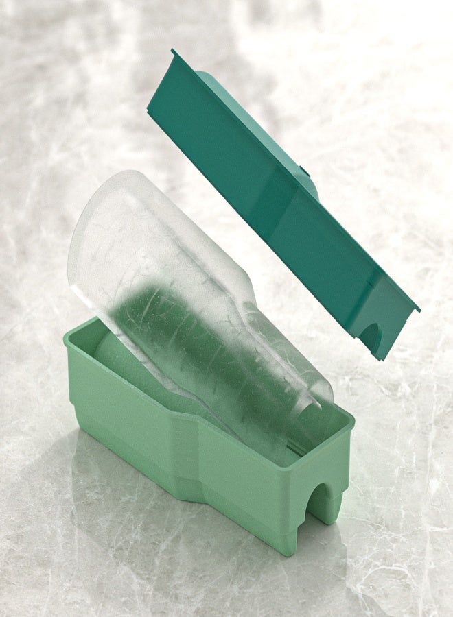 HomKawt Ice Cube Tray Ice Cube Mold Suitable for 30oz/40oz Water Glass Ice Making Mold, Reusable Cylindrical Silicone Ice Cube Mold, Can Be Used For Ice Drinks, Juice, Whiskey, Cocktails(Green) - Image 5