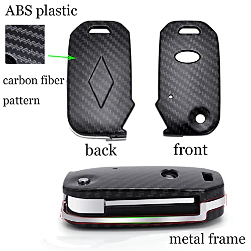 ontto Key Fob Cover for Kia Flip Remote Stylish Key Case Holder Black - Image 4