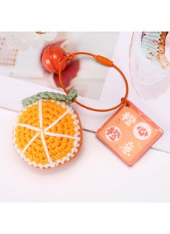 Generic Handmade Fruit Keychains Knitted Couples Friends Gift Orange-Traveler 