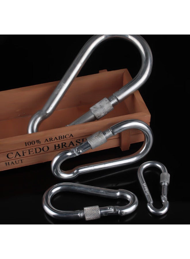 Golmud Geermu 7cm Spring Hook, Carabiner, Main Lock, Simple Hook, With Lock, Safety Hook, Steel Wire Rope Key Hook X4 Pieces - Image 5