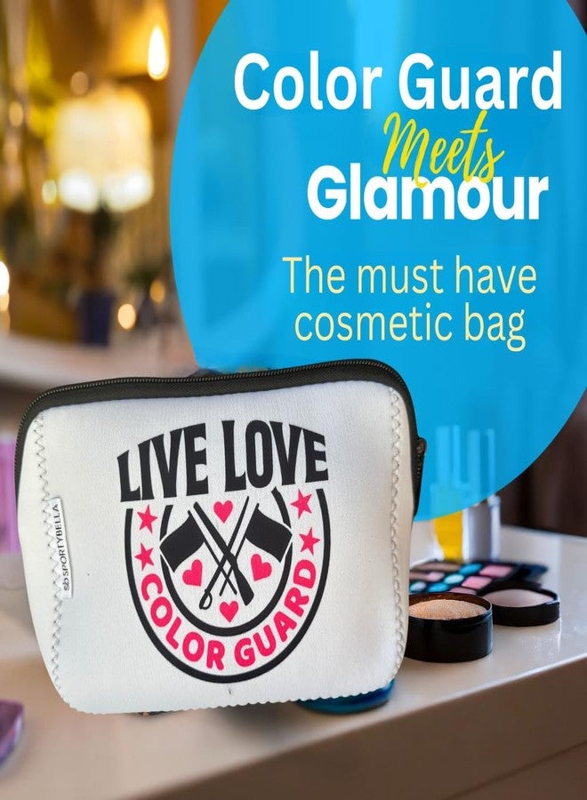 Sportybella Color Guard Gift, Color Guard Makeup Bag, Color Guard Marching Band Theme Travel Waterproof Toiletry Bag Organizer, Accessories - Image 3