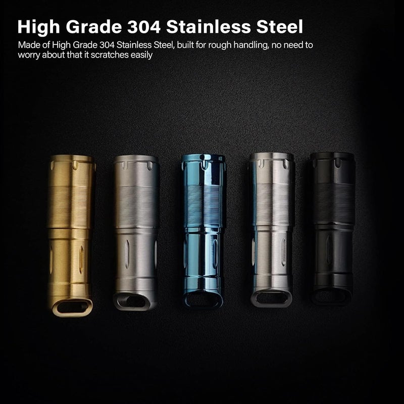 MecArmy X2S Stainless Steel LED Flashlight - Mini EDC Rechargeable Keychain Light - Image 3