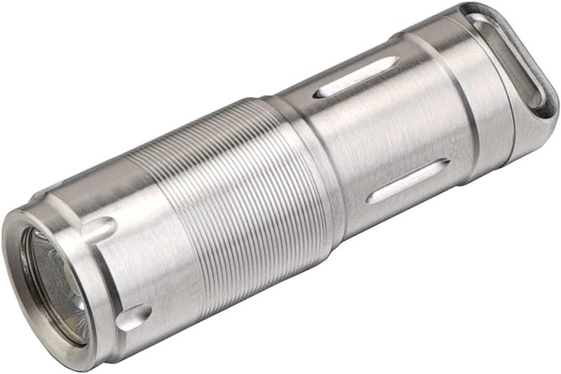 MecArmy X2S Stainless Steel LED Flashlight - Mini EDC Rechargeable Keychain Light - Image 1