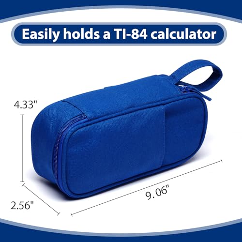 SPACEMATE Pencil Case Pouch Box Bag School Supplies Girls Boys Kids, Cute Preppy Stuff Large Big Capacity Aesthetic Pen Organizer, Back to College Stationary, Sapphire Blue, Heavy Duty Canvas, 1800ml - Image 5