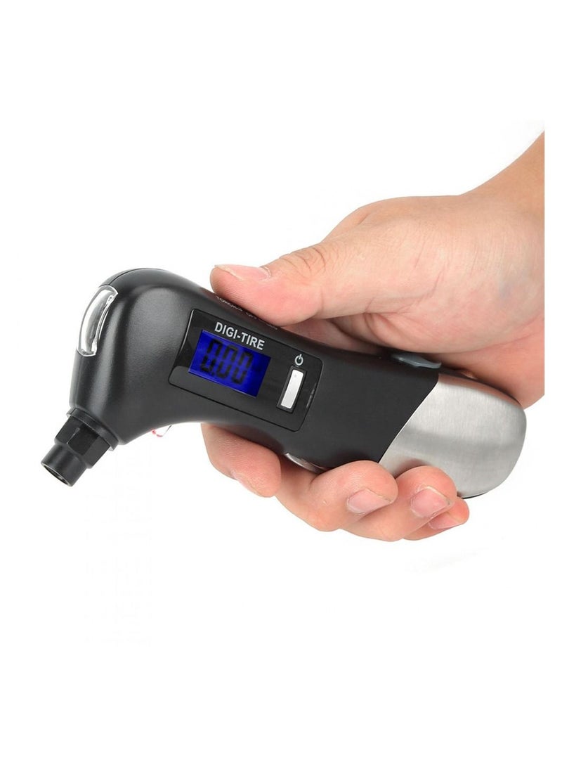 Crony JZ-405C Tire Pressure Measuring Mini LED Flashlight Torch Multifunction Emergency lamp - Image 2