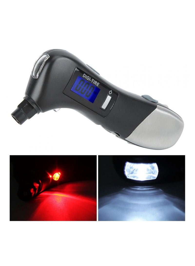 Crony JZ-405C Tire Pressure Measuring Mini LED Flashlight Torch Multifunction Emergency lamp - Image 5