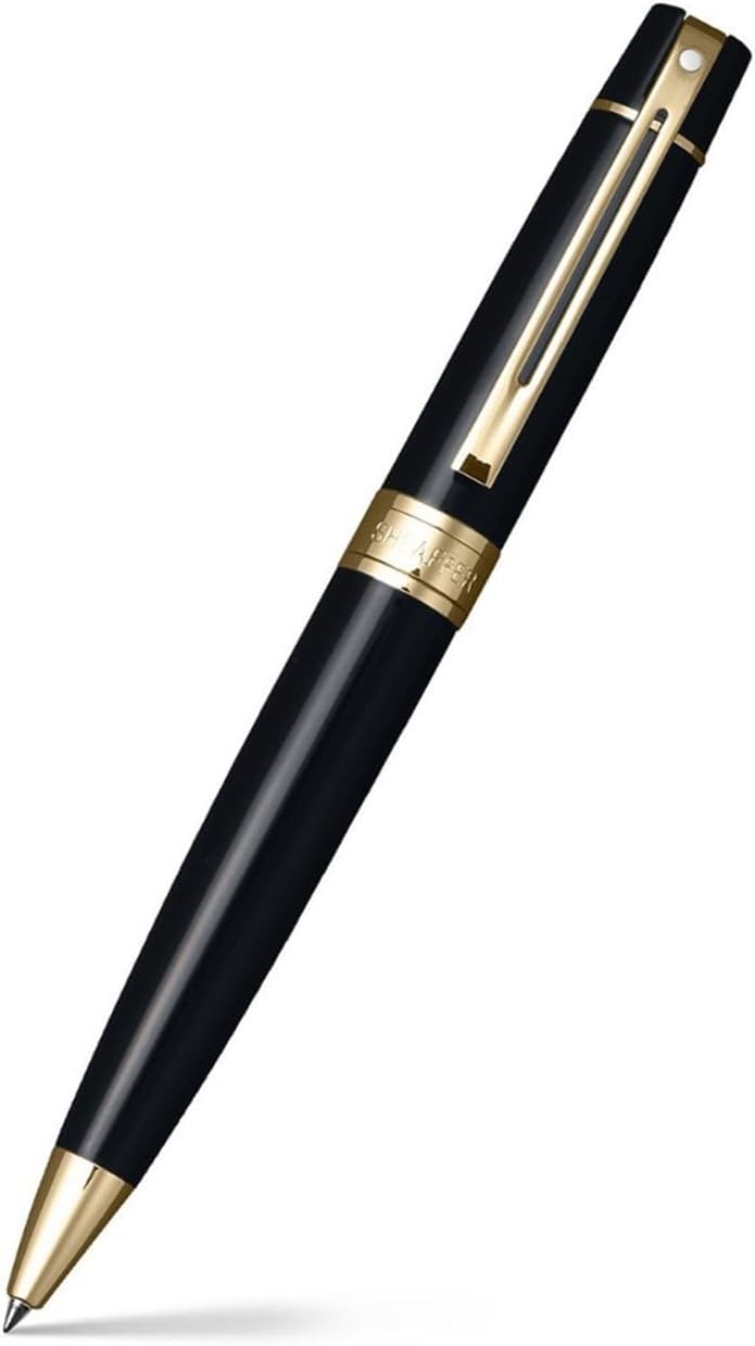 SHEAFFER قلم حبر جاف شيفر 9325 أسود مع تفاصيل ذهبية - Image 1