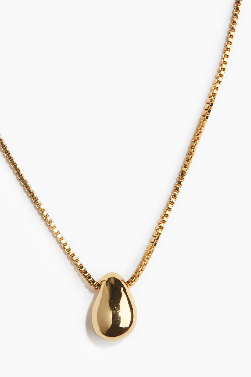H&M Gold-plated pendant necklace