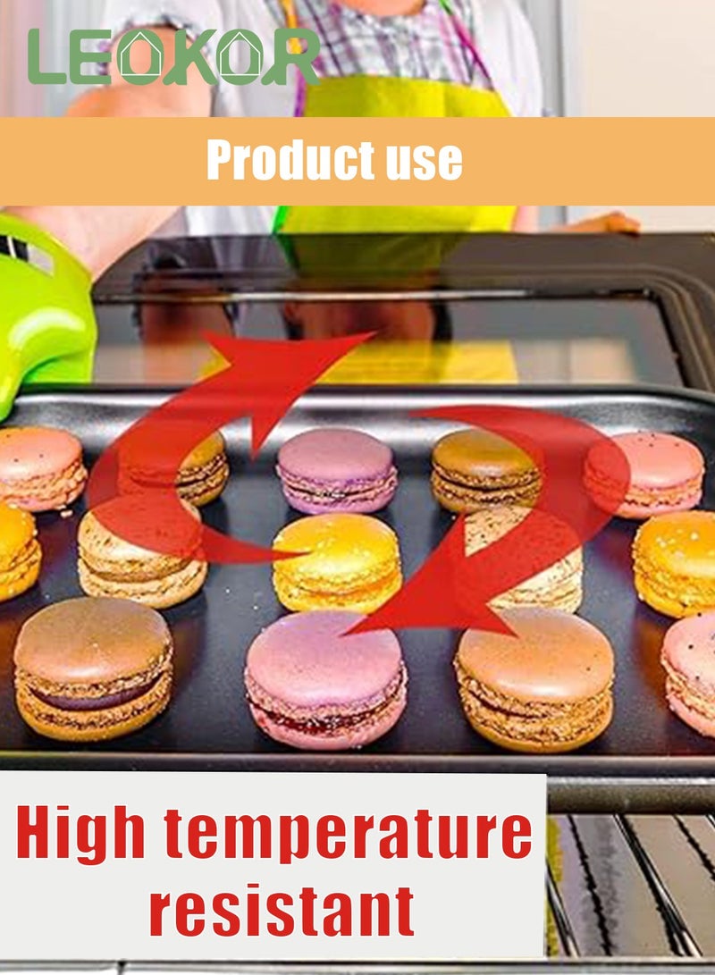 LEOKOR مجموعة صواني الخبز 5 قطع، مجموعة صواني خبز غير لاصقة من الصلب الكربوني مع صينية خبز، صندوق توست، صينية كوكي، صينية بيتزا، صينية كعك وصينية خبز مافن 12 كوب، مجموعة أدوات الخبز للطهي باللون الأسود - Image 5