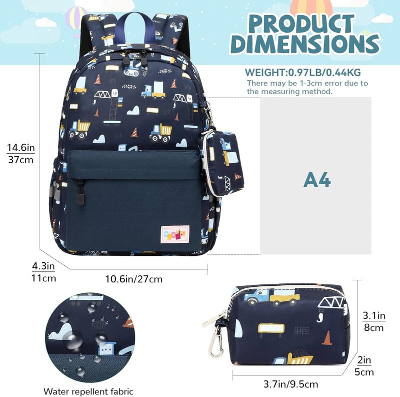 Mygreen Toddler Backpack, Kids Backpack for Boys and Girls with Chest Strap - Image 2