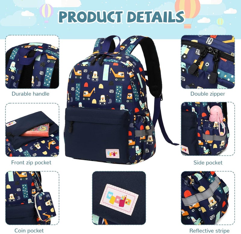 Mygreen Toddler Backpack, Kids Backpack for Boys and Girls with Chest Strap - Image 4