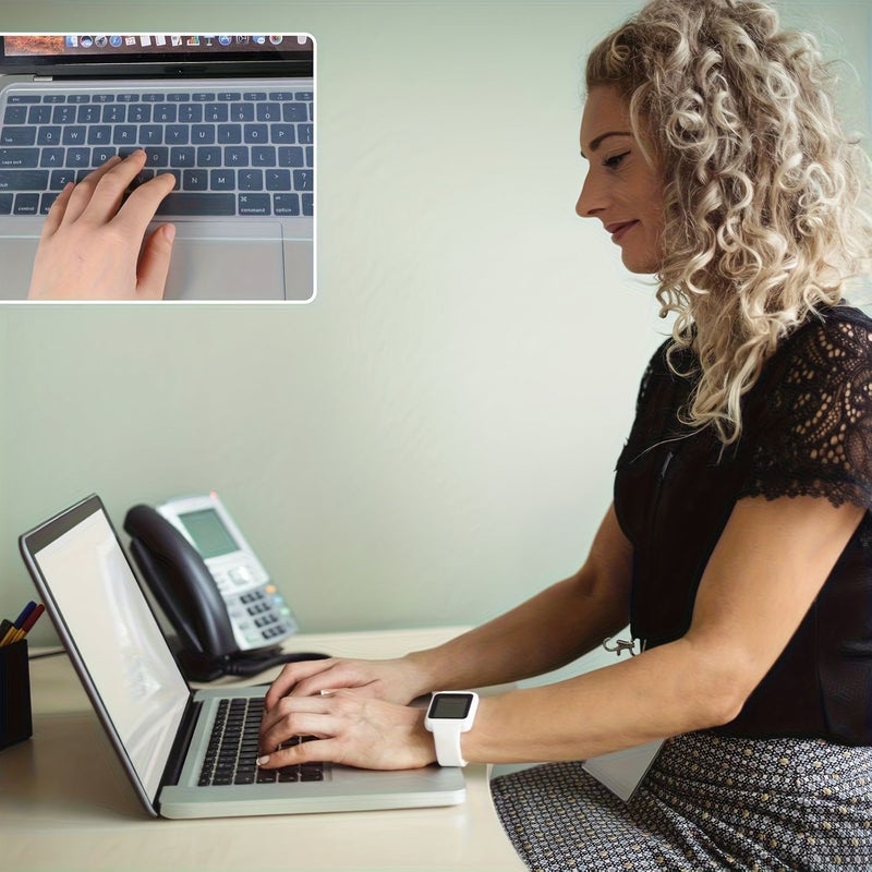 MacBook Keyboard Protector 13 Inch Transparent TPU Self Adhesive HD Film 512G Storage US Edition - Image 3