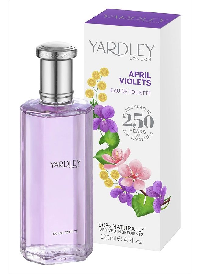 Yardley April Violets Eau de Toilette 125ml Spray, Multi (10002534) - Image 1