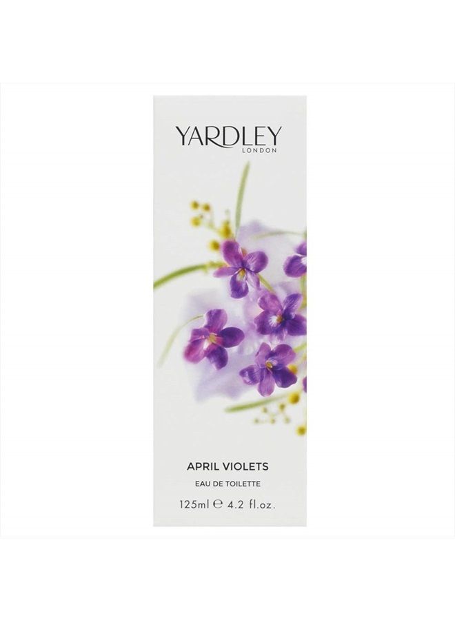 Yardley April Violets Eau de Toilette 125ml Spray, Multi (10002534) - Image 4