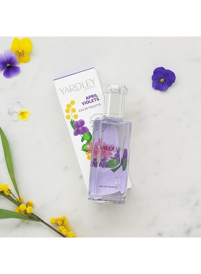 Yardley April Violets Eau de Toilette 125ml Spray, Multi (10002534) - Image 3