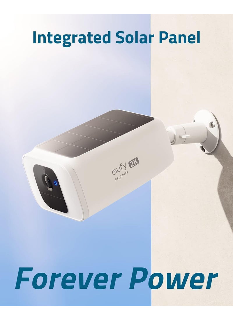eufy Security SoloCam S40 Solar-Powered, Wireless Outdoor Security Camera, Battery Camera, Integrated Solar Panel, Spotlight Camera, 2K Resolution, Color Night Vision, Wireless, Wi-Fi, No Monthly Fee  - Image 2