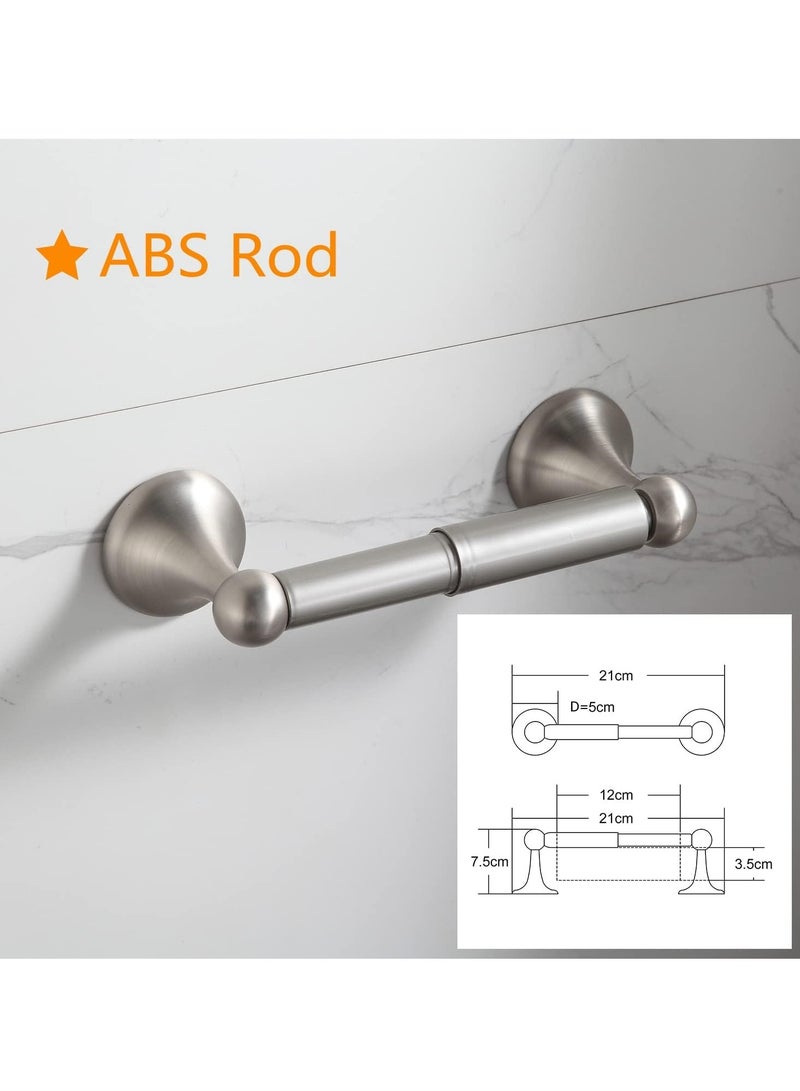 Bathroom Accessory Set, Brushed Nickel Adjustable Expandable Towel Bar 4-Piece Bathroom Hardware Set Wall Mounted - Image 2