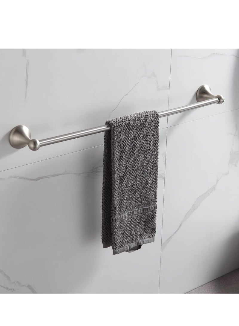 Bathroom Accessory Set, Brushed Nickel Adjustable Expandable Towel Bar 4-Piece Bathroom Hardware Set Wall Mounted - Image 5