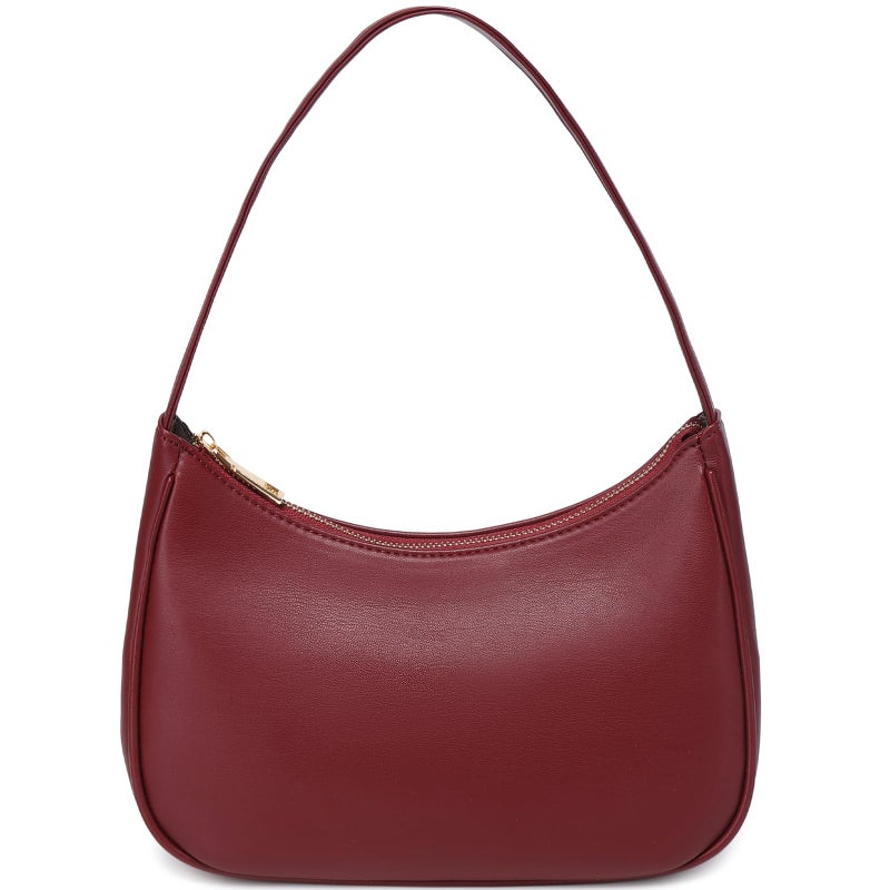 CYHTWSDJ Shoulder Bags for Women, Cute Hobo Tote Handbag Mini Clutch Purse with Zipper Closure (Cherry Red) - Image 1
