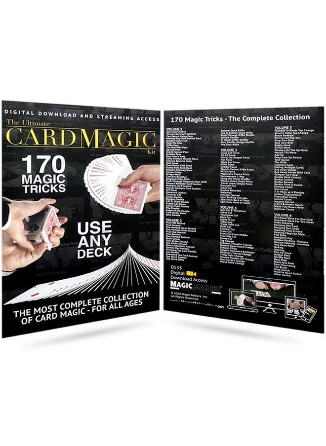 MAGIC MAKERS Ultimate Card Magic Kit 170 Card Effects With Bicycle Stripper Deck  - Image 3