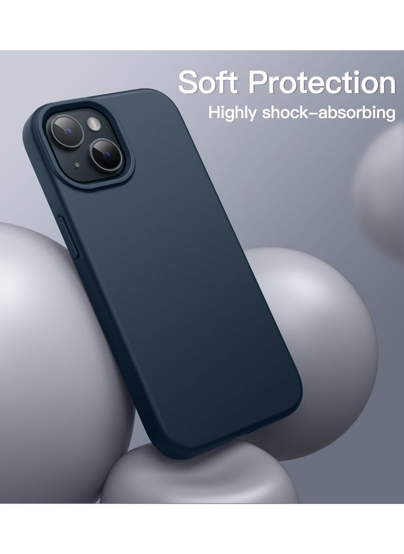BORTONY iPhone 15 Case 6.1 Inch Silicone Silky-Soft Touch iPhone 15 Cover Full-Body Slim Thin Phone Case Shockproof Protective Case Cover for Apple iPhone 15  - Image 4