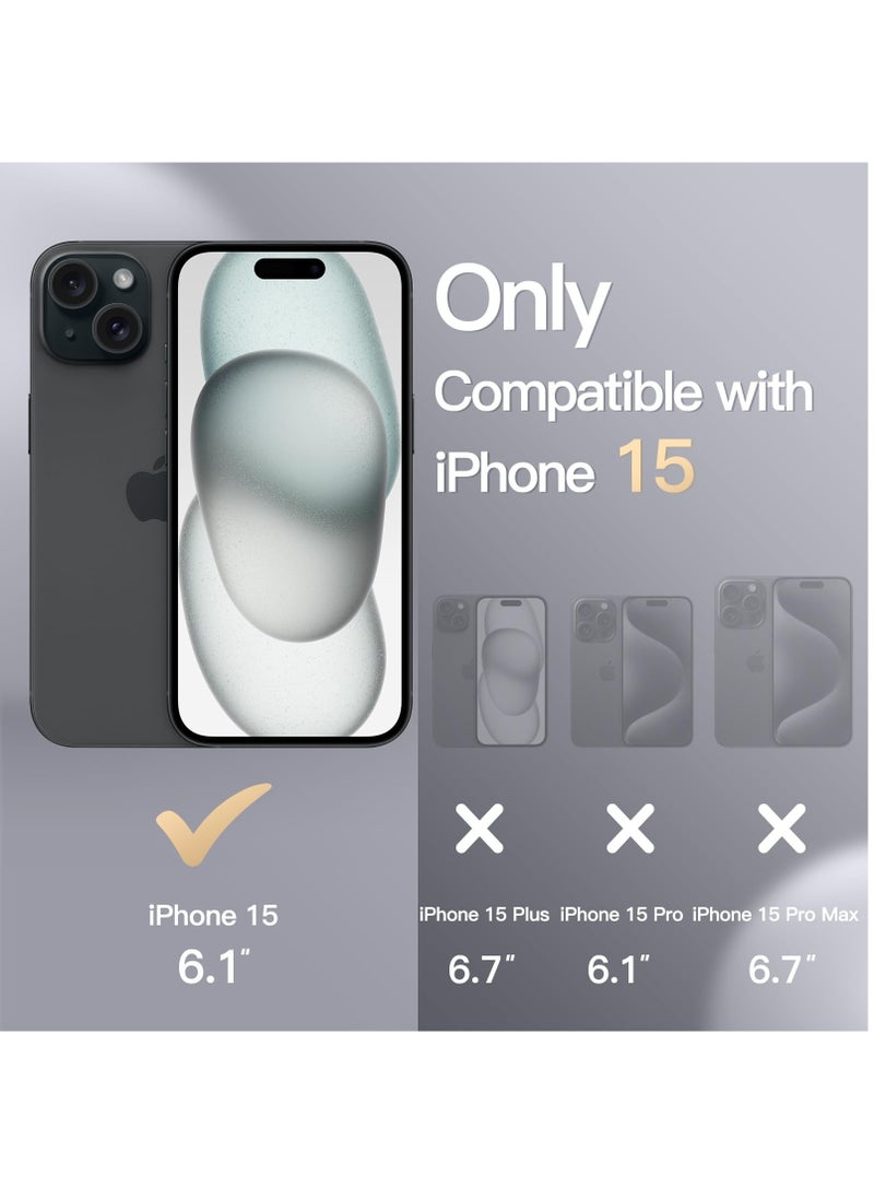 BORTONY iPhone 15 Case 6.1 Inch Silicone Silky-Soft Touch iPhone 15 Cover Full-Body Slim Thin Phone Case Shockproof Protective Case Cover for Apple iPhone 15  - Image 3