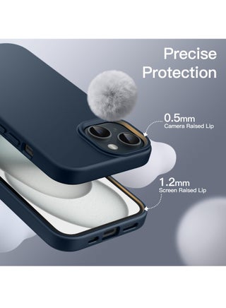 iPhone 15 Case 6.1 Inch Silicone Silky-Soft Touch iPhone 15 Cover Full-Body Slim Thin Phone Case Shockproof Protective Case Cover for Apple iPhone 15 - view 5