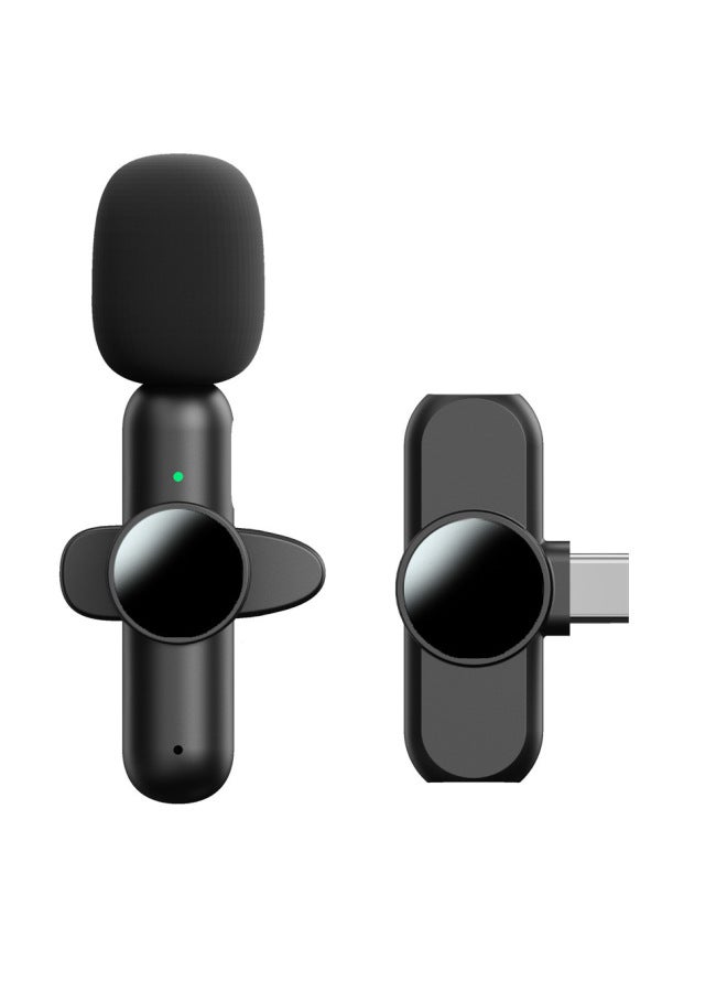 نيوترل ميكروفون لاسلكي للطوقة لتسجيل الفيديو المباشر مع تقليل الضوضاء الذكي وميكروفون صغير مدمج - Image 1