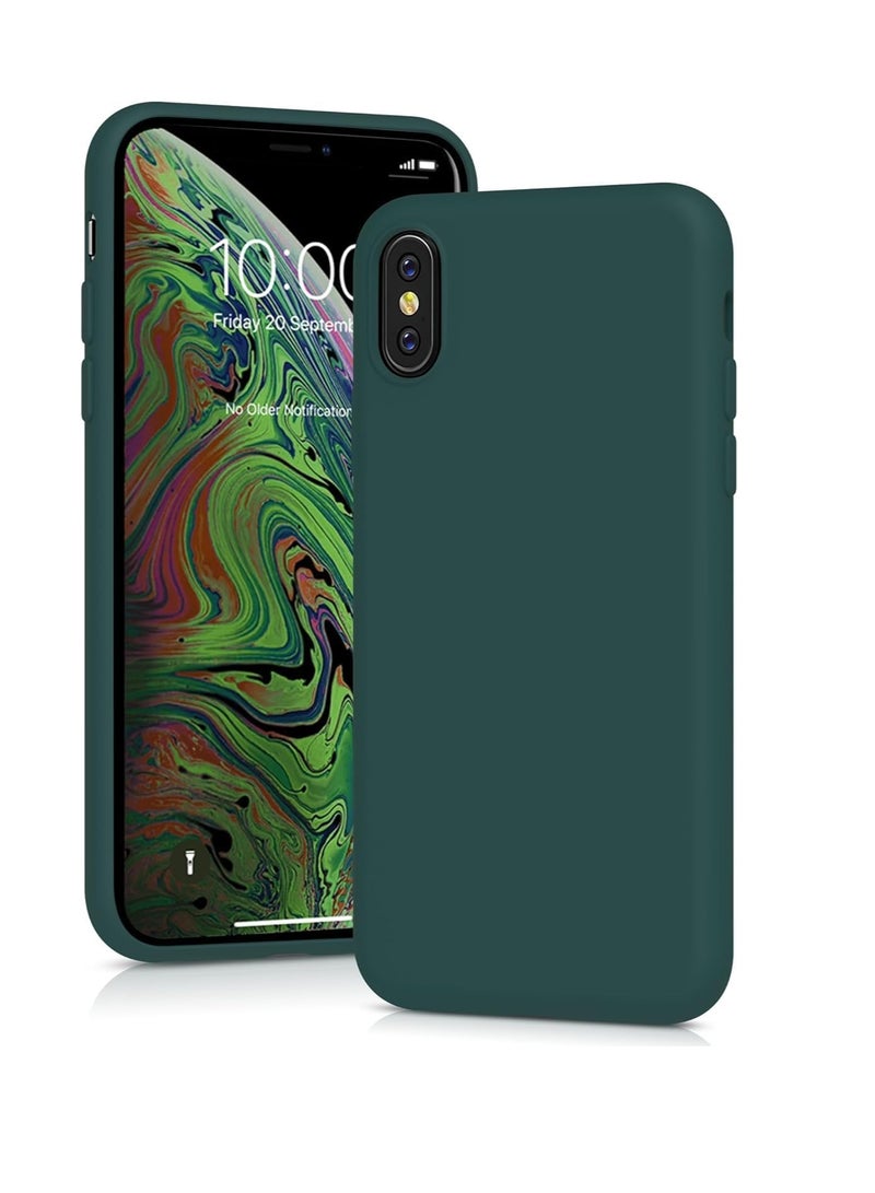 COMPATIBLE WITH IPHONE XS MAX CASE, LIQUID SILICONE CASE, FULL BODY PROTECTIVE COVER, SHOCKPROOF, SLIM PHONE CASE, ANTI-SCRATCH SOFT