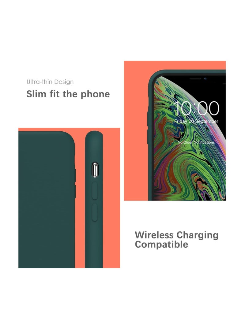 COMPATIBLE WITH IPHONE XS MAX CASE, LIQUID SILICONE CASE, FULL BODY PROTECTIVE COVER, SHOCKPROOF, SLIM PHONE CASE, ANTI-SCRATCH SOFT