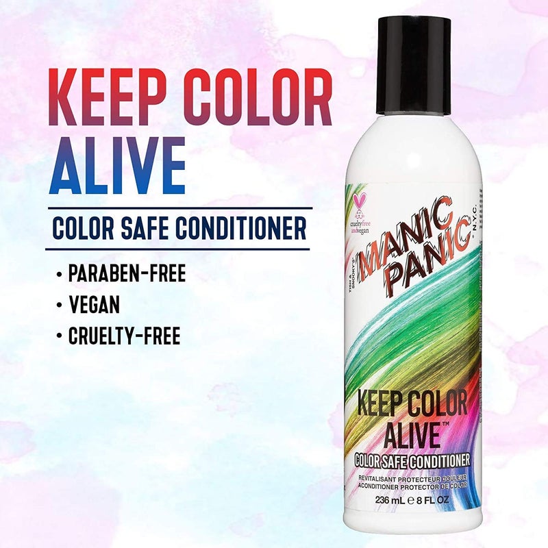 MANIC PANIC Not Fade Away Color Safe Shampoo for Women & Men â€“ Sulfate-Free, Cruelty-Free & Vegan Shampoo for Color Treated Hair â€“ pH Balanced With Nourishing Sunflower & Herbal Extracts (8oz) - Image 3