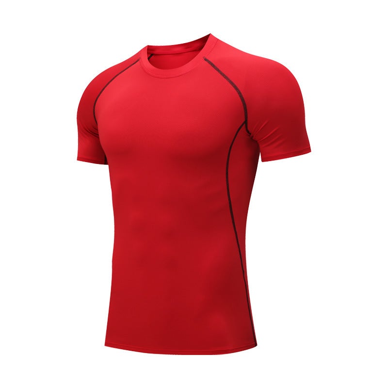 Men's Compression Shirt Breathable Quick-Dry Stretch Training Top - Image 1