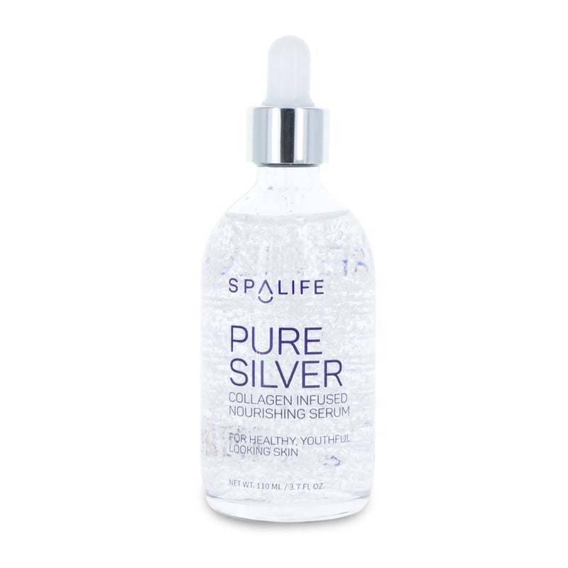 SpaLife Spa Life Face Serum: Nourishing Gold & Silver Serums (Nourishing Silver & Collagen) 110 ml (3.7 Fl. Oz.) - Boosts Firmness, Hydration, and Radiance - Image 1