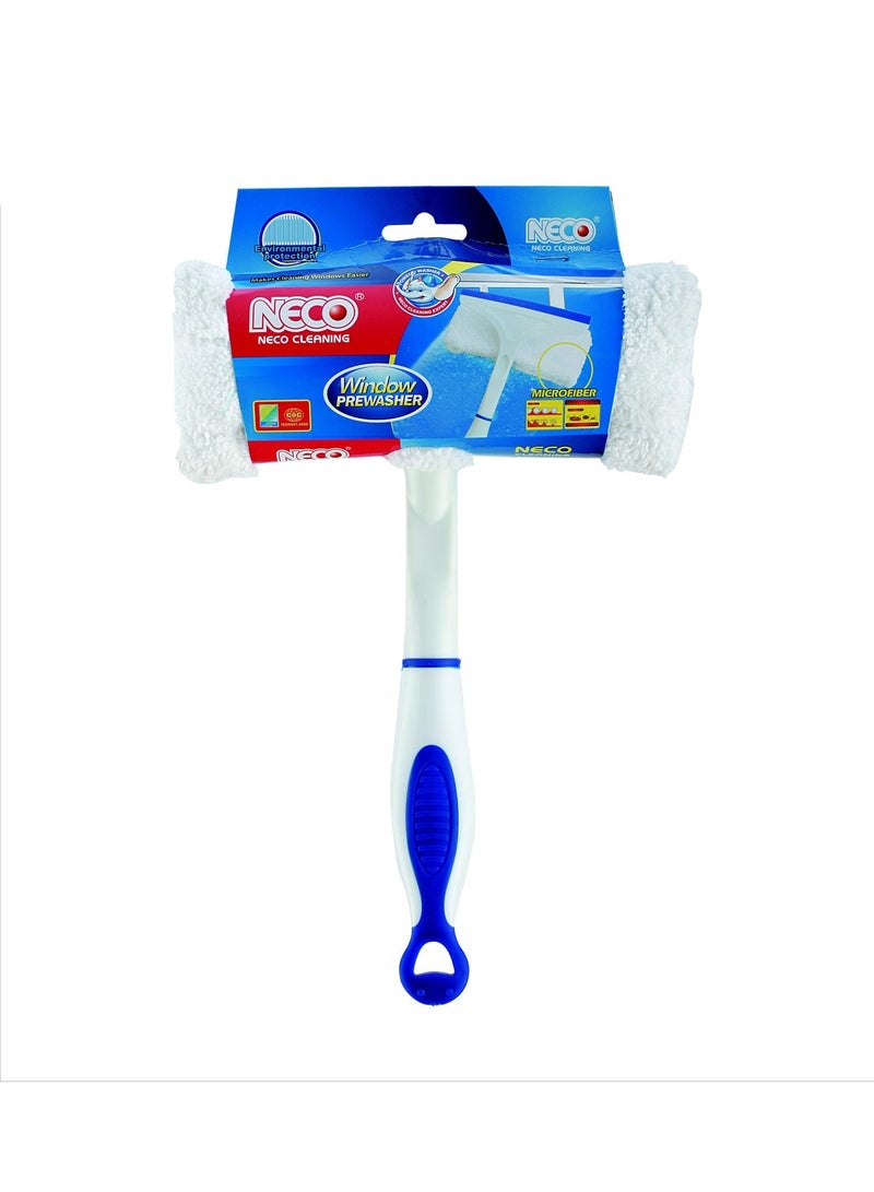 نيكو نيسو ممسحة زجاج 2 في 1 مع قطعة مايكروفايبر – أداة تنظيف للنوافذ والمرايا بدون خطوط ولمعان مثالي - Image 3