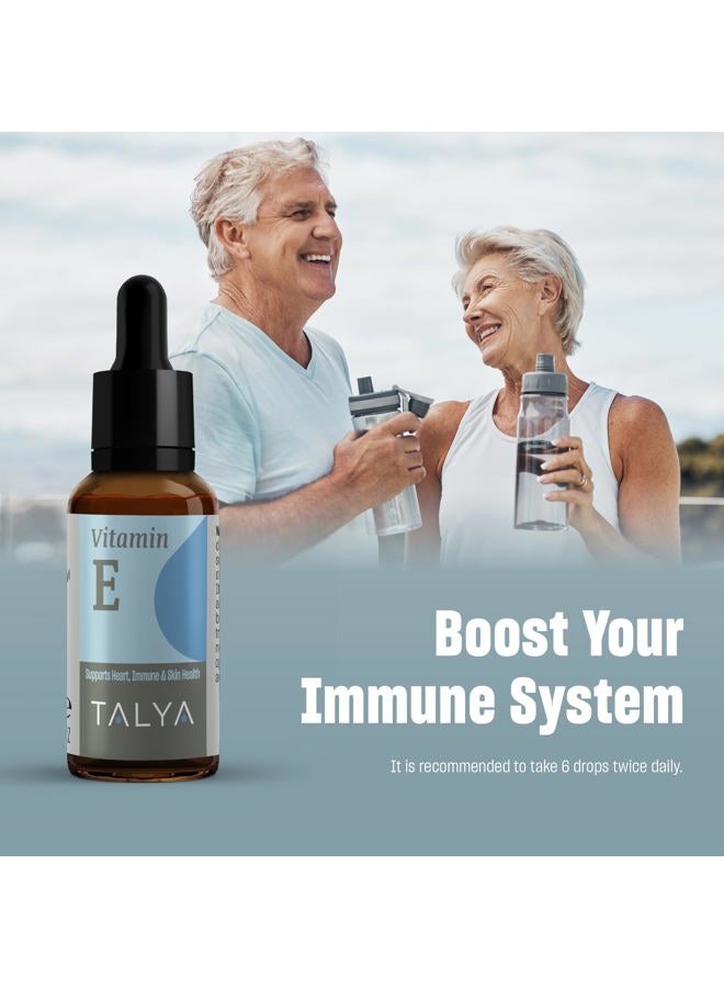 TALYA Vitamin E Liquid Drops 0.34 fl.oz | Bone, Joint, Heart Health | Vitamin E Oil for Scars & Skin | Glass Bottle with Dropper | Vitamin E Supplement, Non-GMO, Vegan - Image 5
