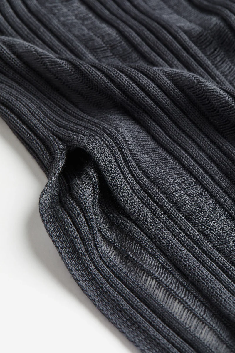 H&M Textured-knit bodycon dress